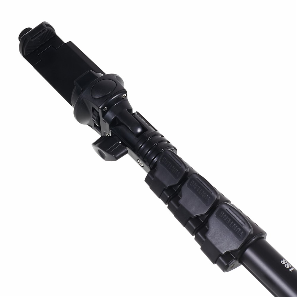 Selfie Stick Einbeinstativ Mit Handyklemme + Stativadapter Für Handys Und Gopro Hero Kameras-3