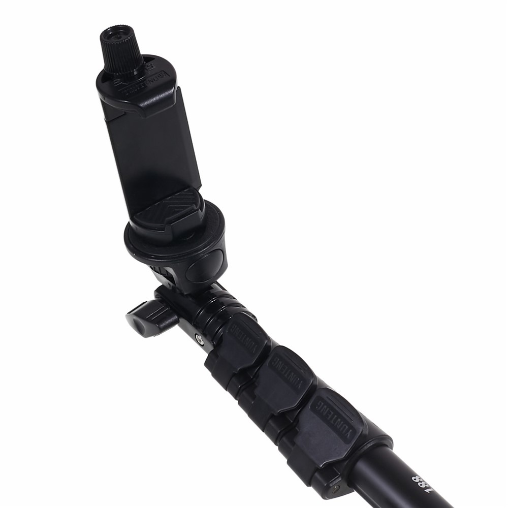 Selfie Stick Einbeinstativ Mit Handyklemme + Stativadapter Für Handys Und Gopro Hero Kameras-4