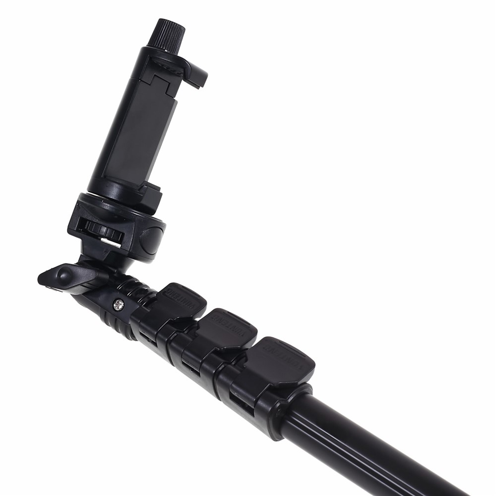 Selfie Stick Einbeinstativ Mit Handyklemme + Stativadapter Für Handys Und Gopro Hero Kameras-5