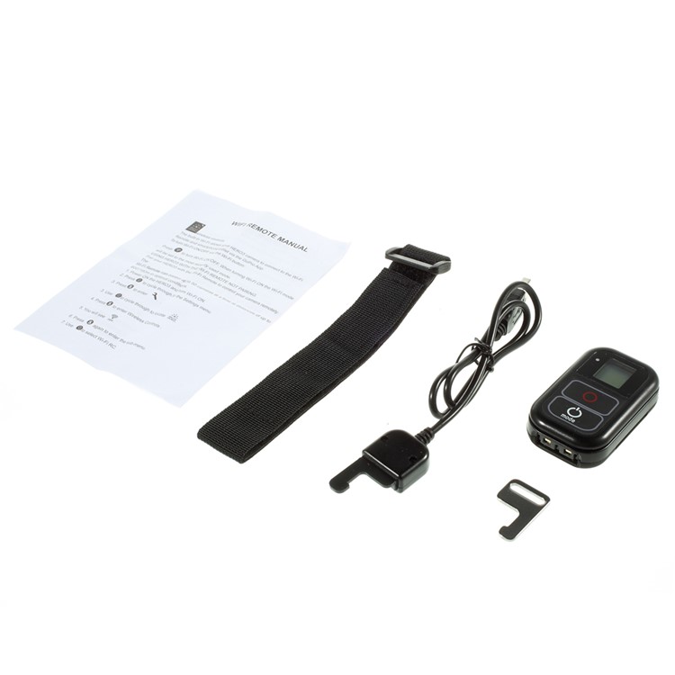WiFi Remote Control + Wrist Belt + Charging Cable for GoPro Hero 4 3+ 3-7