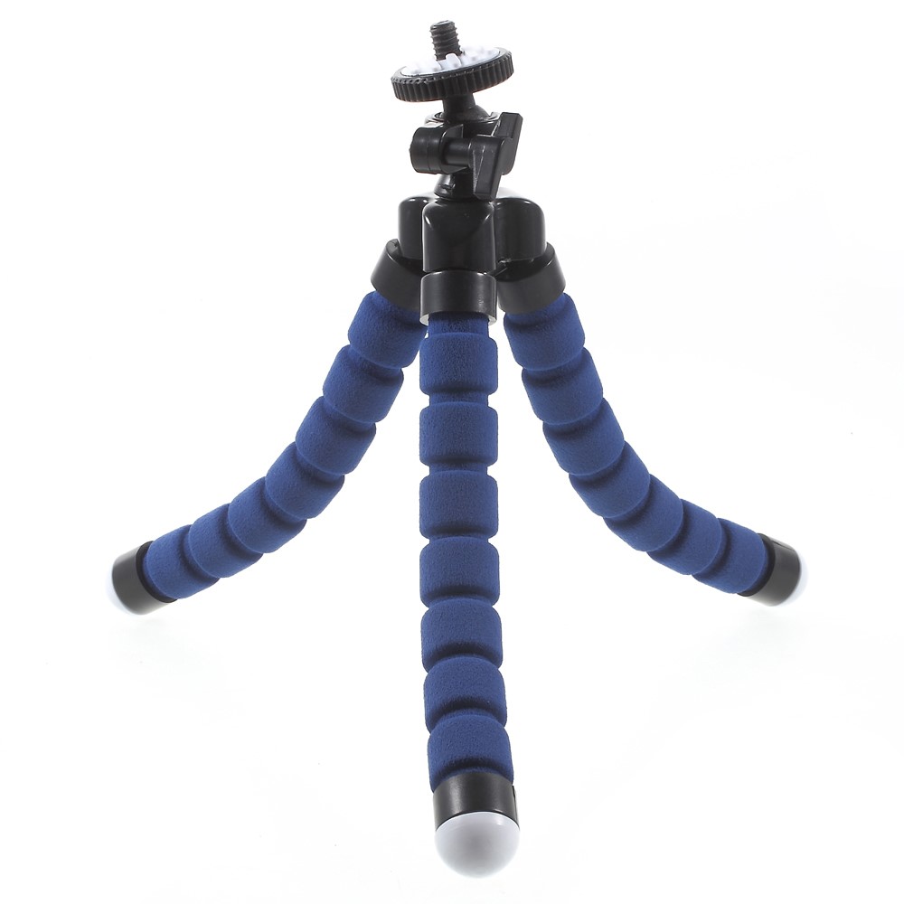 Soporte de trípode ajustable suave portátil para GoPro Hero 4/3 + / 3/2/1 SJ4000 / 5000/6000 Xiaomi Yi - Azul-3