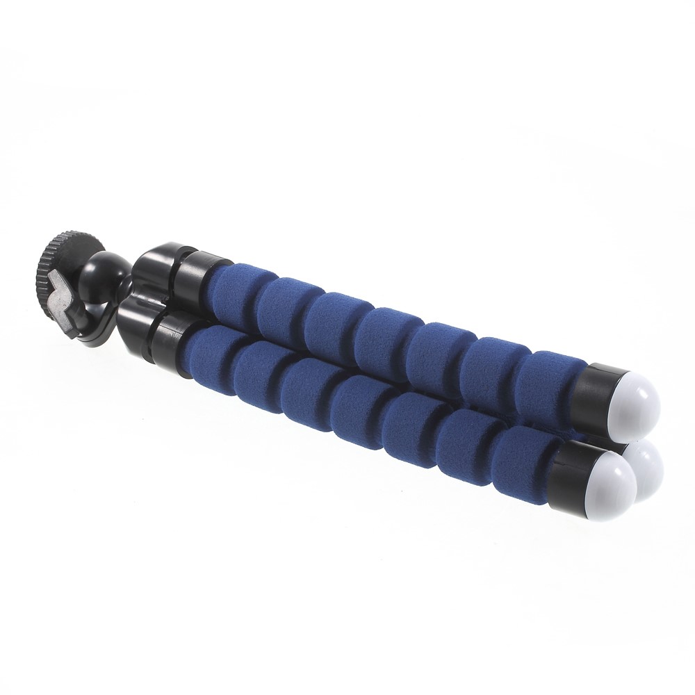 Soporte de trípode ajustable suave portátil para GoPro Hero 4/3 + / 3/2/1 SJ4000 / 5000/6000 Xiaomi Yi - Azul-4