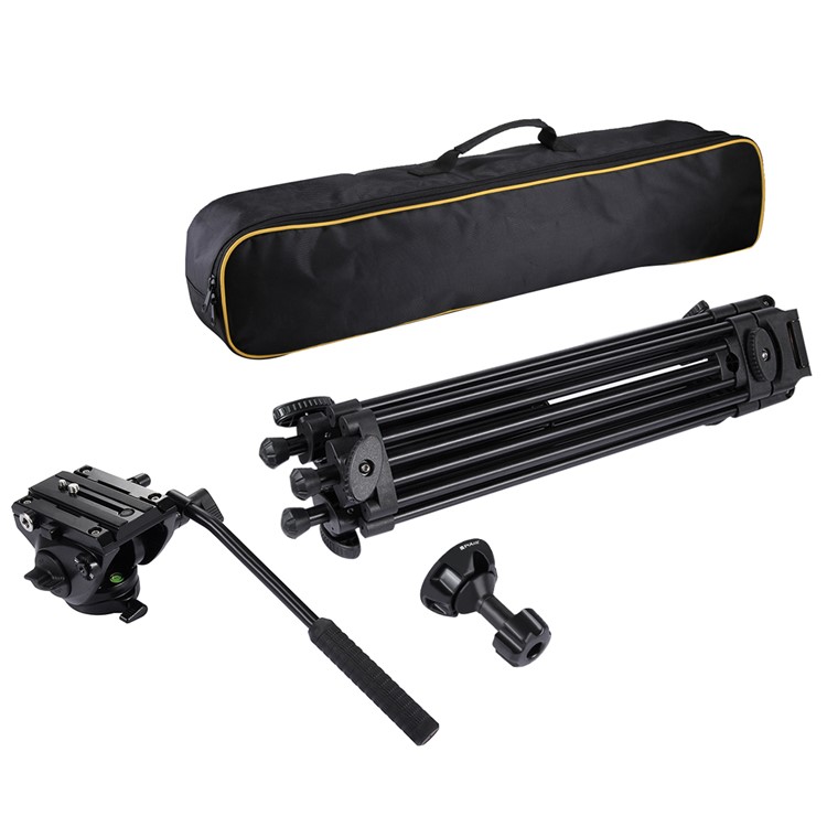 PULUZ PU3004 Aluminum Alloy Camera Tripod for Sony, Nikon, Canon DSLR Cameras - Black-7