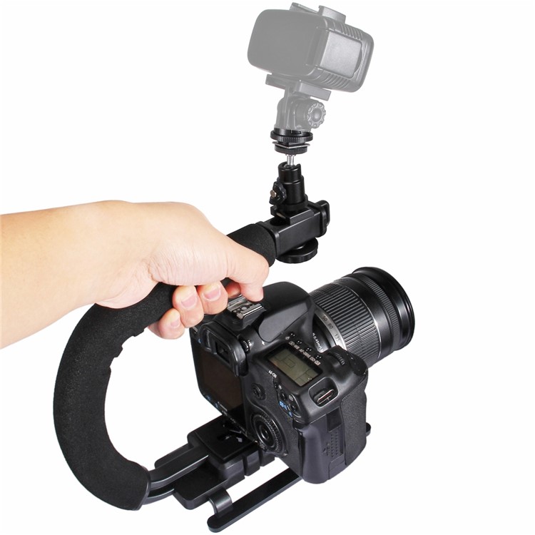 PULUZ PU3006 U Shape Stabilizing Handle Bracket for DV Camcorder, DSLR Camera-1