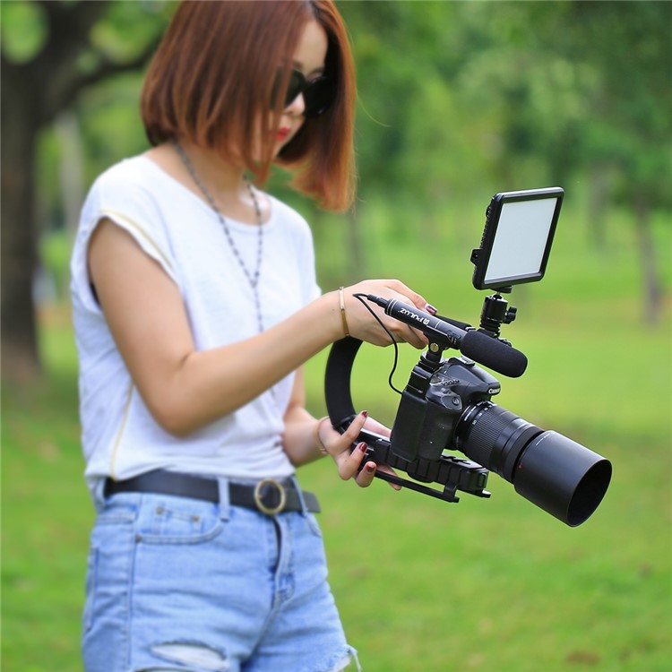 PULUZ PU3006 U Shape Stabilizing Handle Bracket for DV Camcorder, DSLR Camera-10