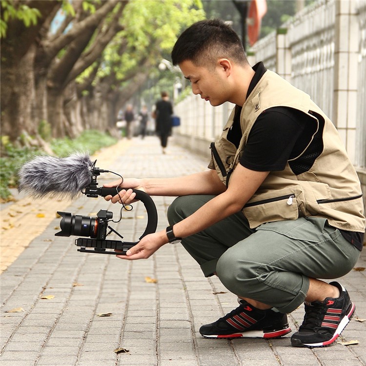 PULUZ PU3006 U Shape Stabilizing Handle Bracket for DV Camcorder, DSLR Camera-9