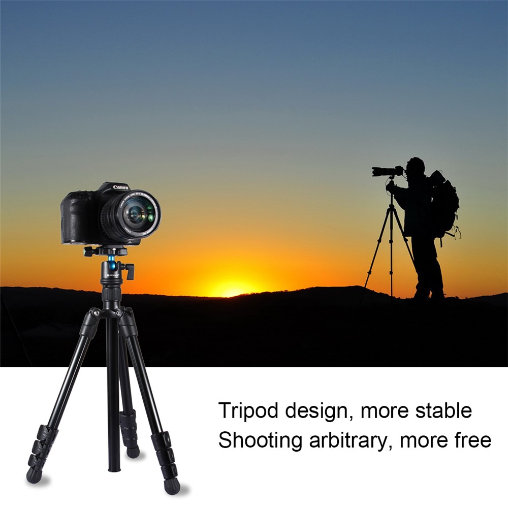 Trépied De Caméra Portable En Alliage D'aluminium PULUZ PU3009 Avec Une Hauteur De Jambe Réglable De 36 ~ 92 Cm Pour Sony, Nikon, Caméras Canon DSLR-10