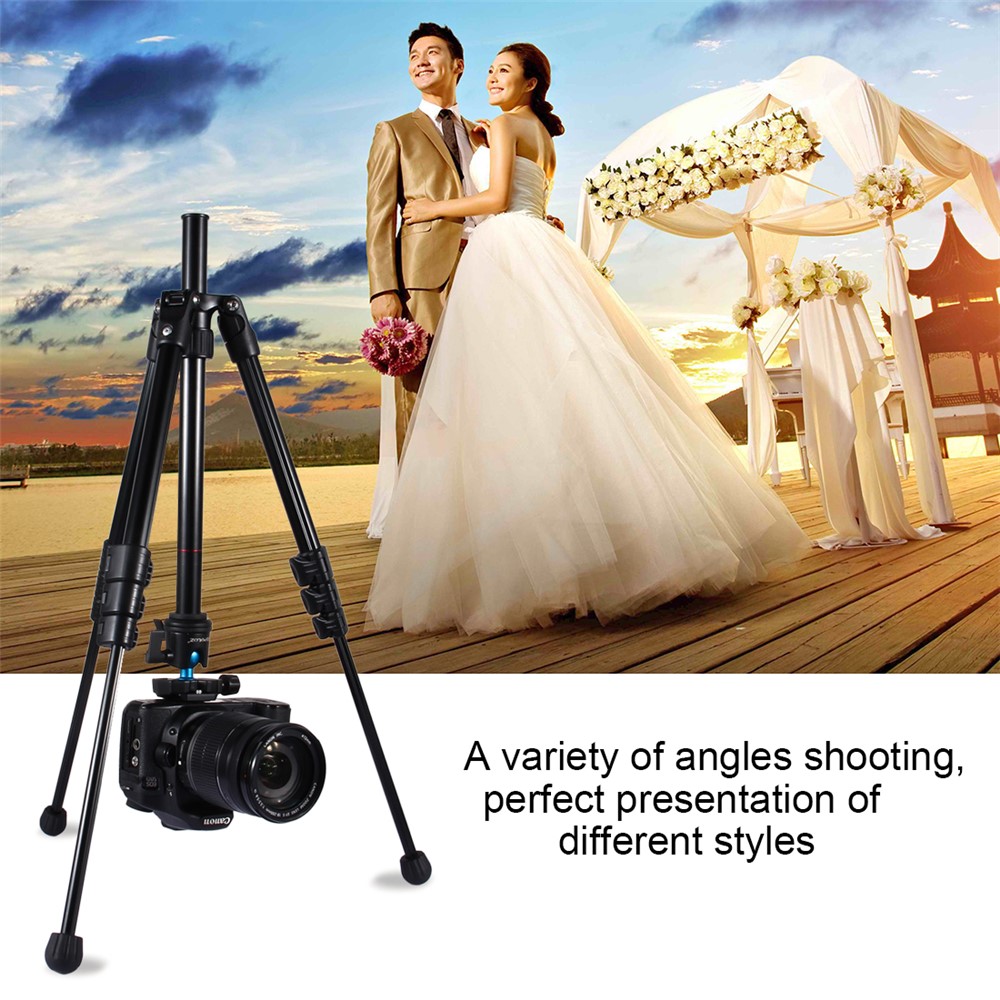 Trépied De Caméra Portable En Alliage D'aluminium PULUZ PU3009 Avec Une Hauteur De Jambe Réglable De 36 ~ 92 Cm Pour Sony, Nikon, Caméras Canon DSLR-9