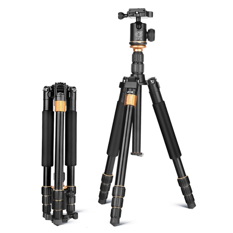 QZSD Q999S Foldable Aluminum Alloy Camera Tripod Monopod with Ballhead for SLR Camera Canon Nikon Pentax Sony-5