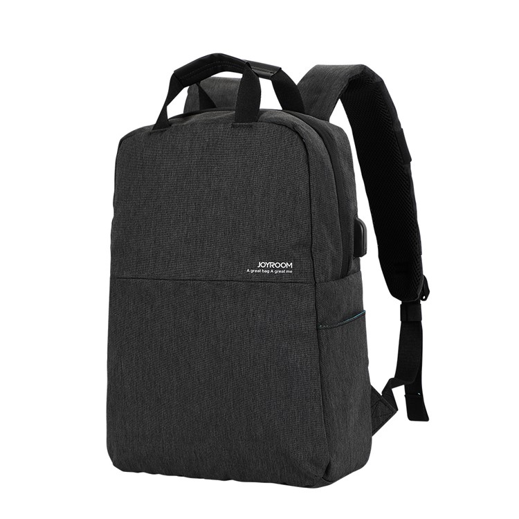 JOYROOM CY197 Oxford Cloth Outdoor Backpack Camera Bag Notebook Bag for DSLR Camera MacBook Pro 13.3 inch - Black-1