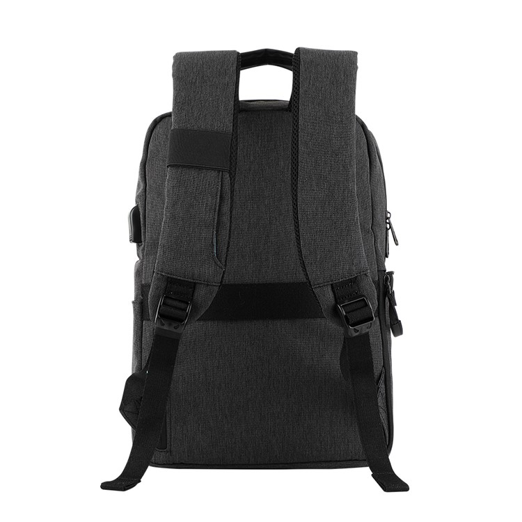 JOYROOM CY197 Oxford Cloth Outdoor Backpack Camera Bag Notebook Bag for DSLR Camera MacBook Pro 13.3 inch - Black-2
