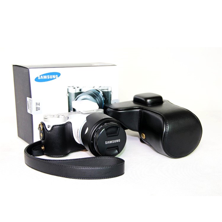 

Защитная Кожаный Чехол Для Камеры Samsung NX300 Smart Wi-fi Цифровая Камера - Черный