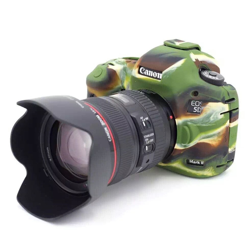 For Canon EOS 5D Mark III / 5DS / 5DRS Silicone Protective Camera Body Case Cover - Camouflage-3