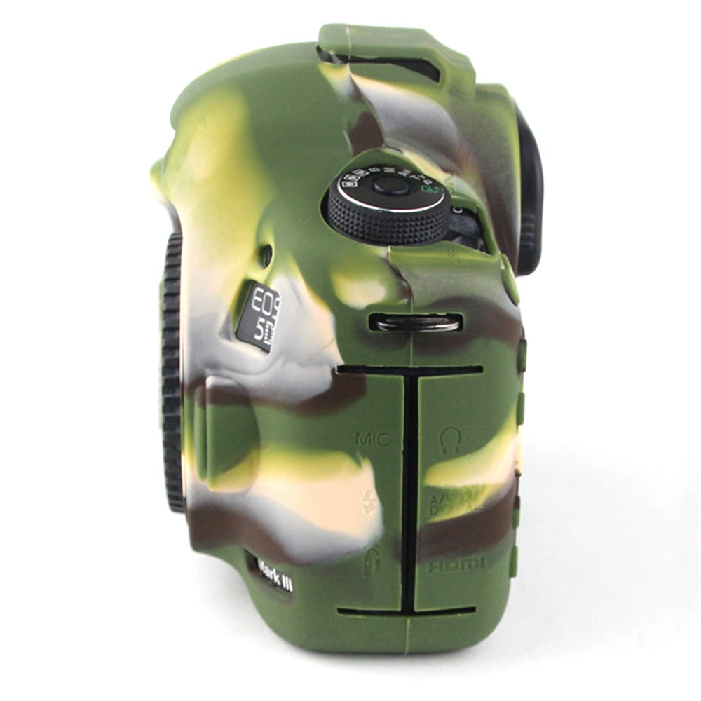 For Canon EOS 5D Mark III / 5DS / 5DRS Silicone Protective Camera Body Case Cover - Camouflage-4