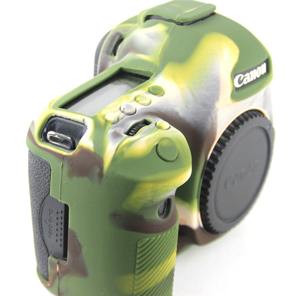 For Canon EOS 5D Mark III / 5DS / 5DRS Silicone Protective Camera Body Case Cover - Camouflage-5