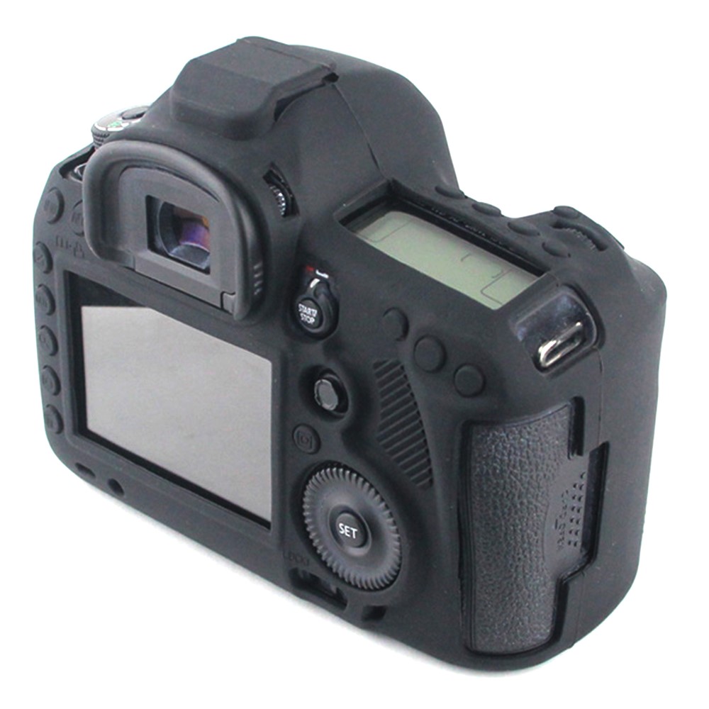For Canon EOS 5D Mark III / 5DS / 5DRS Silicone Flexible Protective Camera Body Case Cover - Black-4