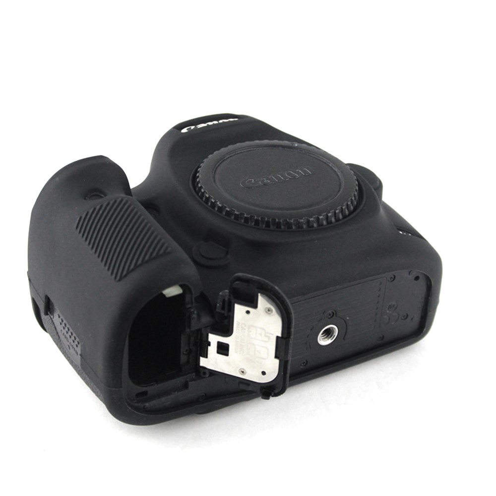 For Canon EOS 5D Mark III / 5DS / 5DRS Silicone Flexible Protective Camera Body Case Cover - Black-5