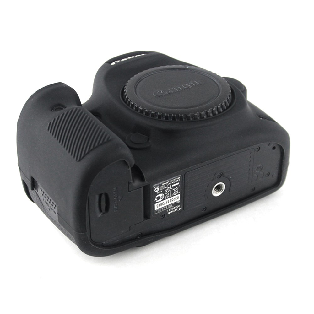 For Canon EOS 5D Mark III / 5DS / 5DRS Silicone Flexible Protective Camera Body Case Cover - Black-6