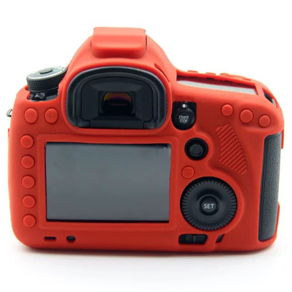 For Canon EOS 5D Mark III / 5DS / 5DRS Silicone Protective Camera Body Case - Red-2