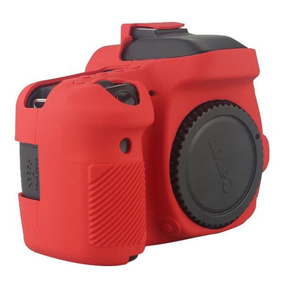 For Canon EOS 5D Mark III / 5DS / 5DRS Silicone Protective Camera Body Case - Red-4