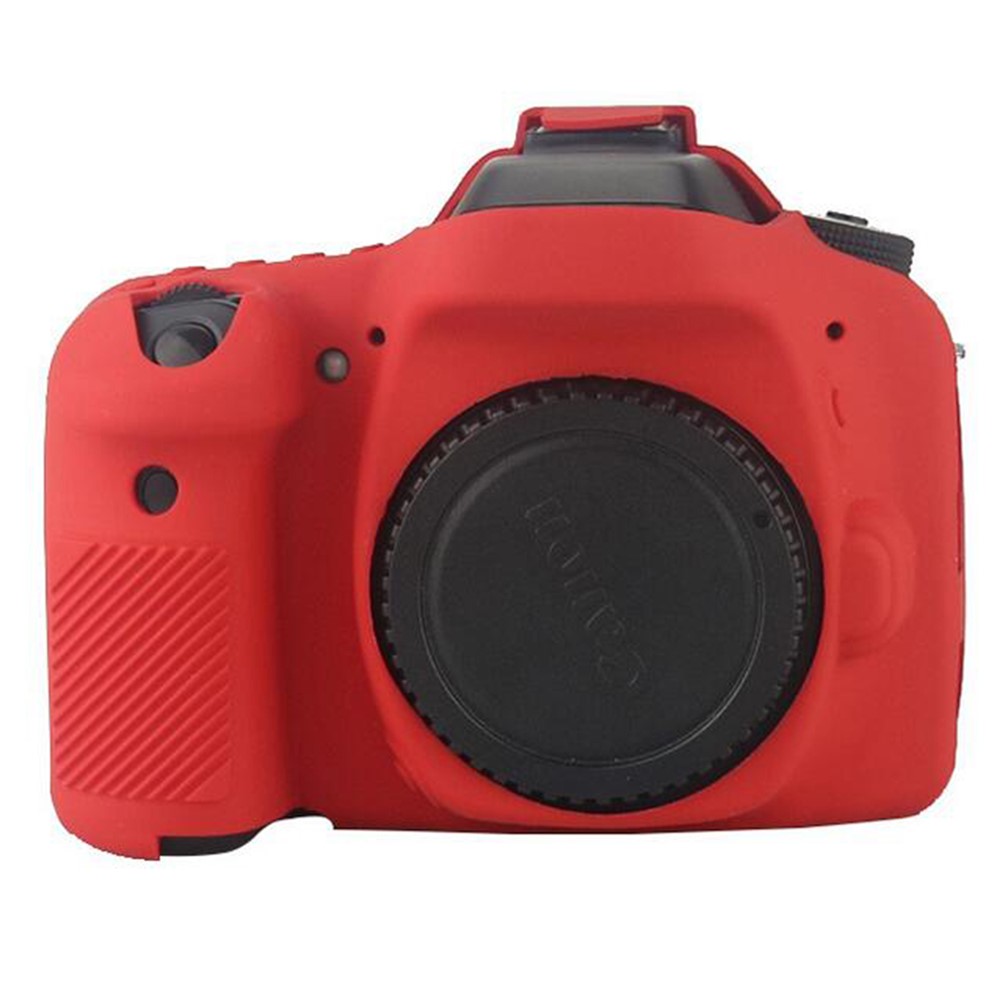 For Canon EOS 5D Mark III / 5DS / 5DRS Silicone Protective Camera Body Case - Red-5