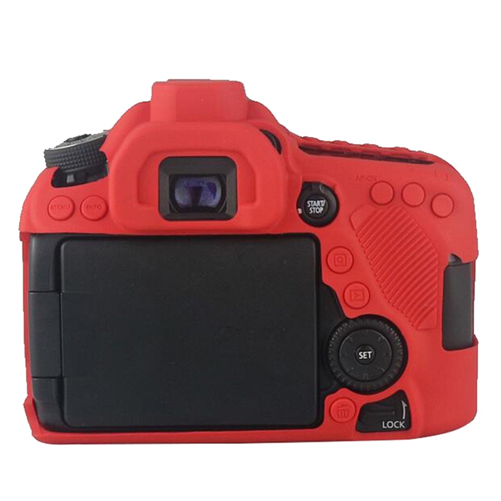For Canon EOS 5D Mark III / 5DS / 5DRS Silicone Protective Camera Body Case - Red-6