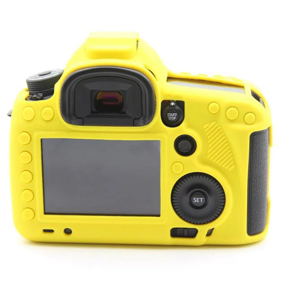 For Canon EOS 5D Mark III / 5DS / 5DRS Silicone Protective Camera Body Cover - Yellow-2