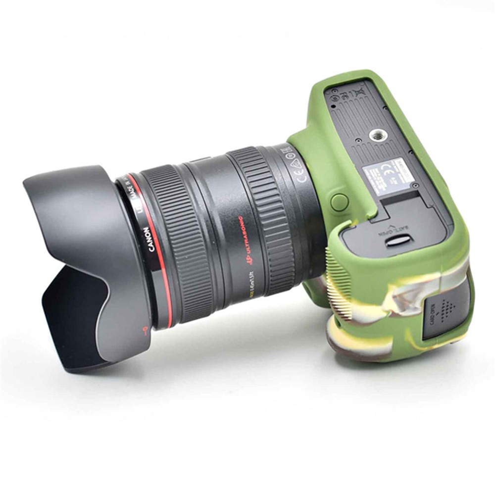 Soft Silicone Camera Protective Cover for Canon EOS 6D DSLR Camera - Camouflage-2