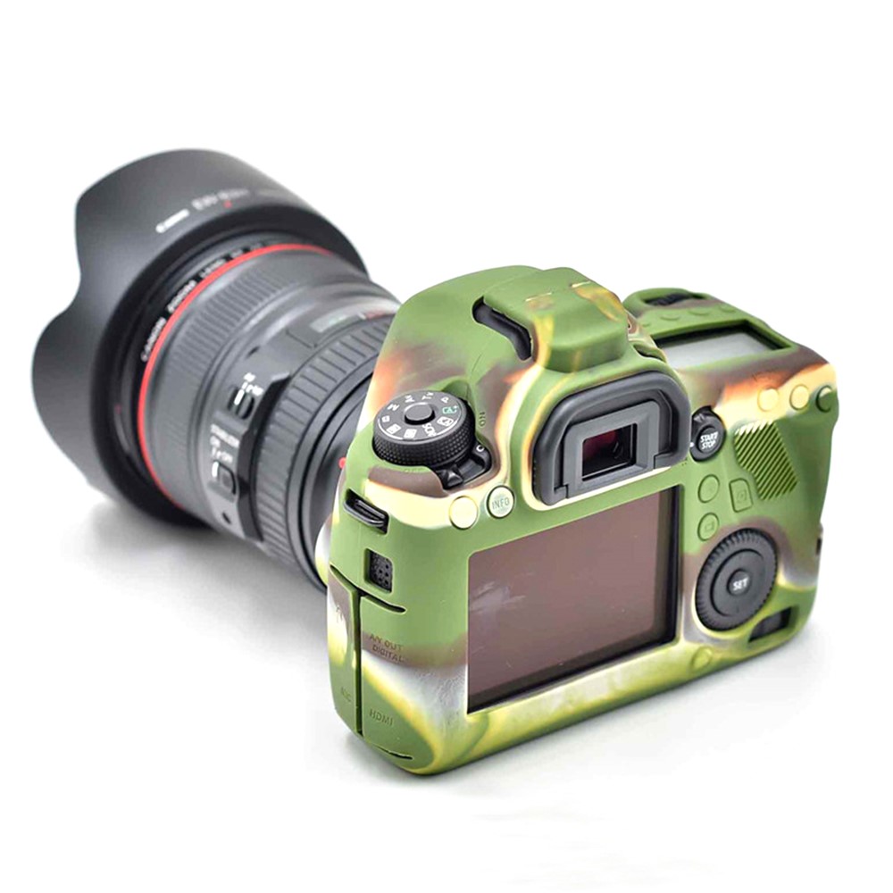 Soft Silicone Camera Protective Cover for Canon EOS 6D DSLR Camera - Camouflage-5