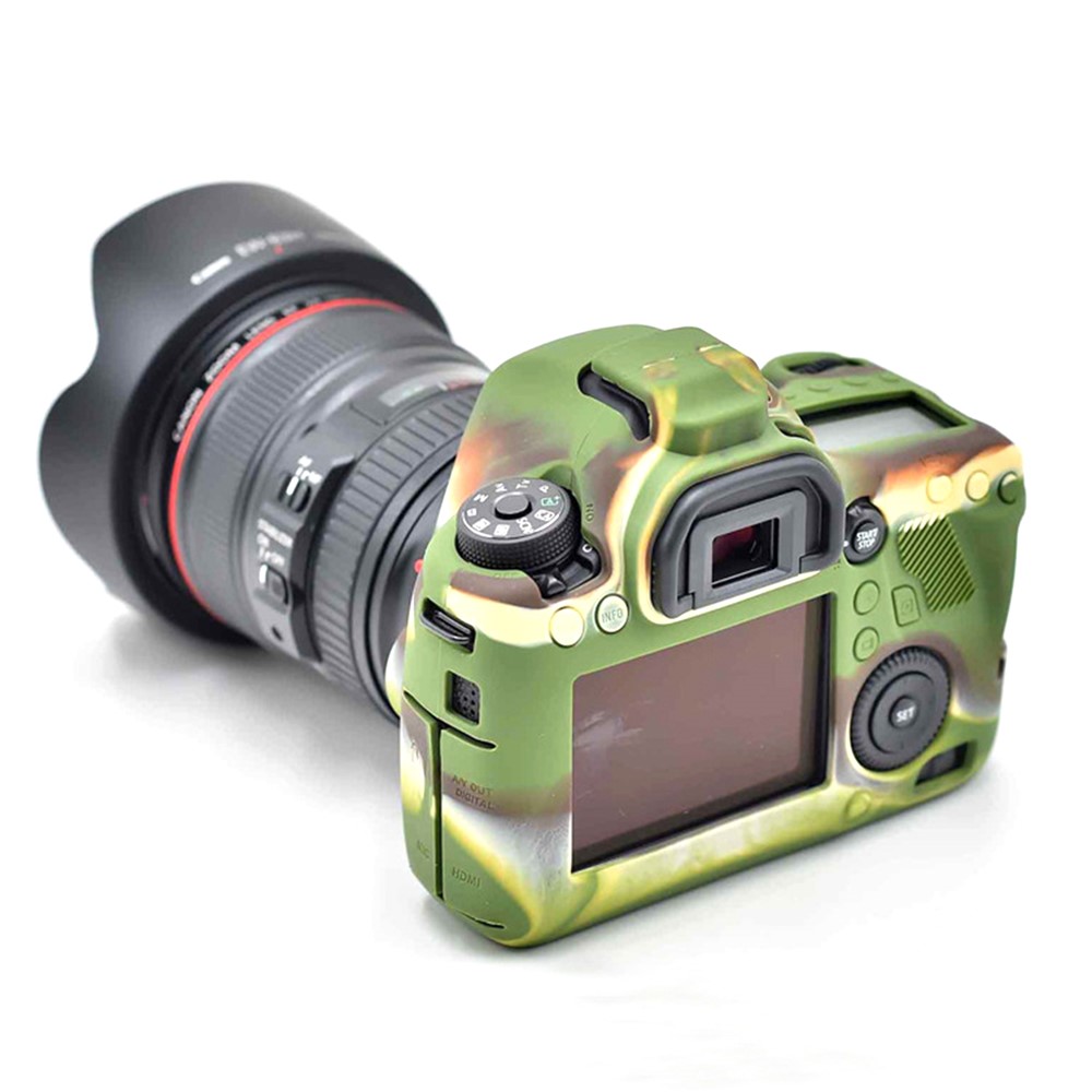 Soft Cover Protettiva Per Fotocamera In Silicone Per Fotocamera Canon EOS 6D DSLR - Camuffare-5