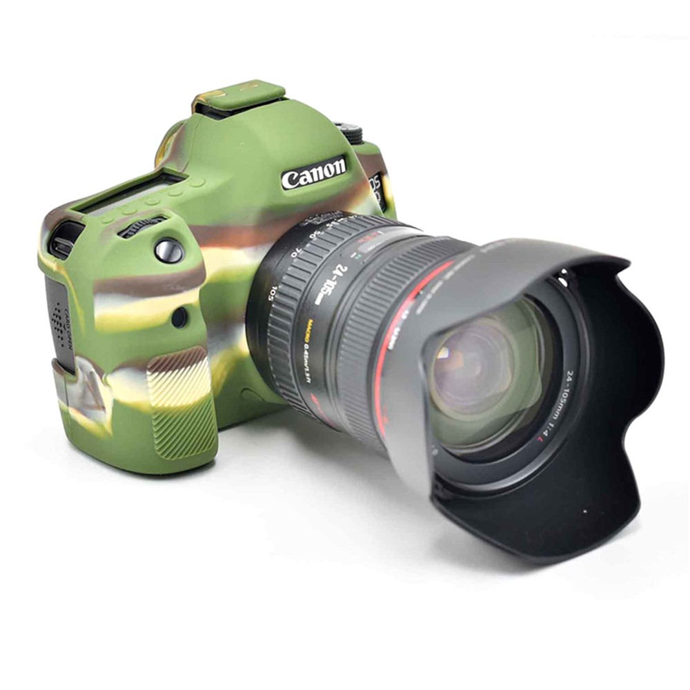 Cubierta Protectora De La Cámara De Silicona Suave Para La Cámara DSLR De Canon EOS 6D - Camuflaje