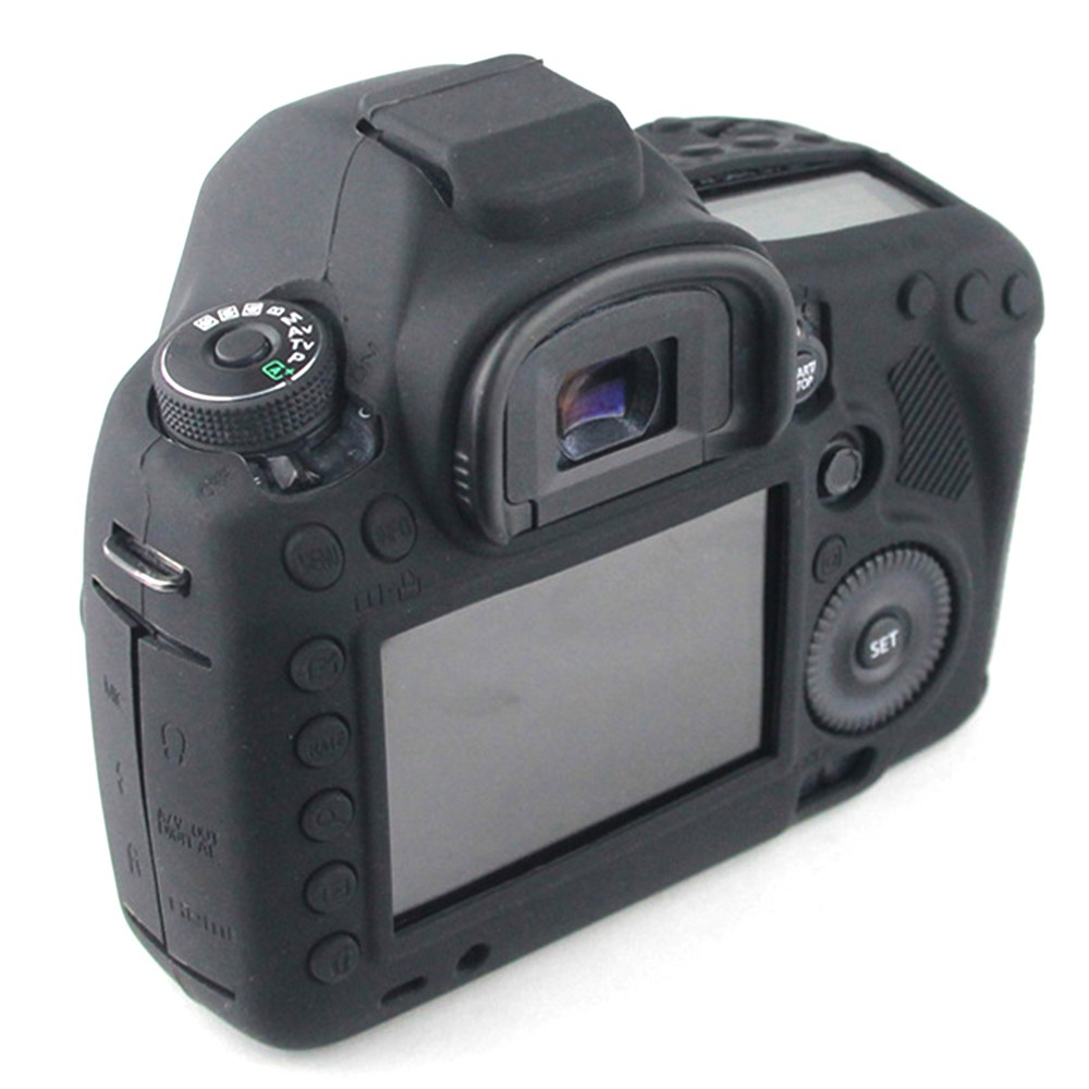 Soft Silicone Camera Protective Case for Canon EOS 6D DSLR Camera - Black-2