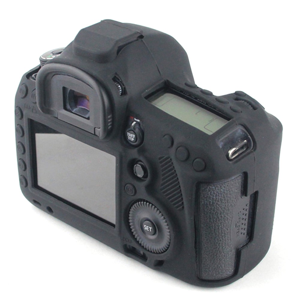 Soft Silicone Camera Protective Case for Canon EOS 6D DSLR Camera - Black-3