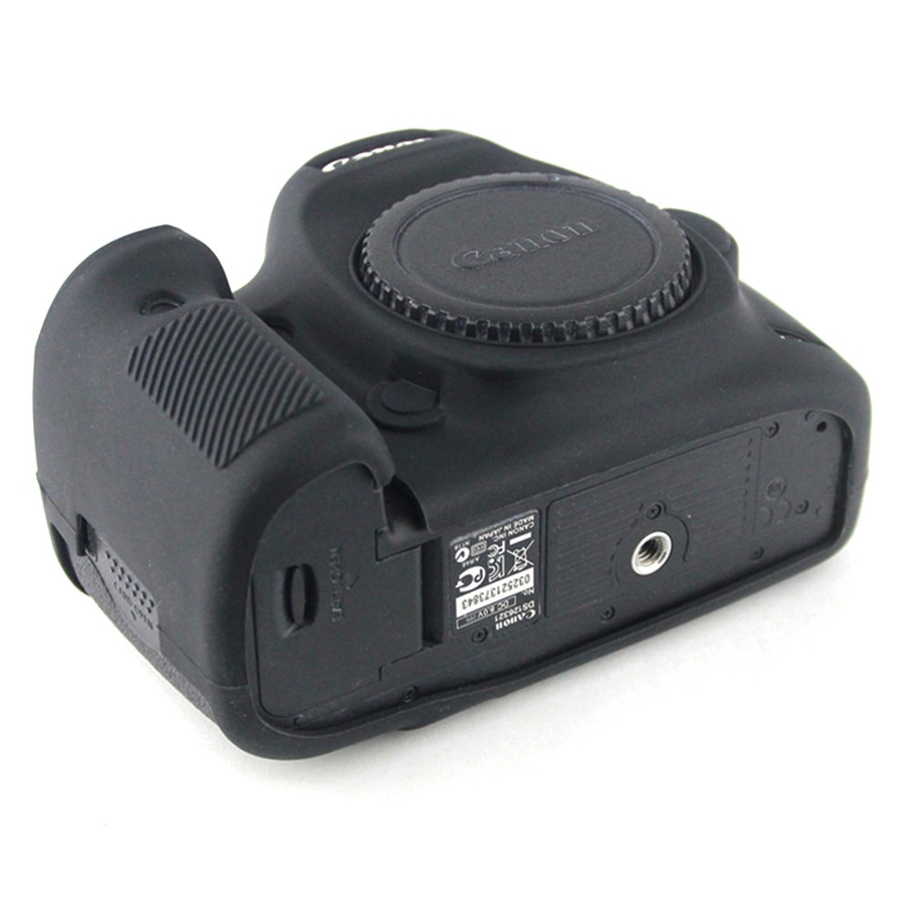 Soft Silicone Camera Protective Case for Canon EOS 6D DSLR Camera - Black-4