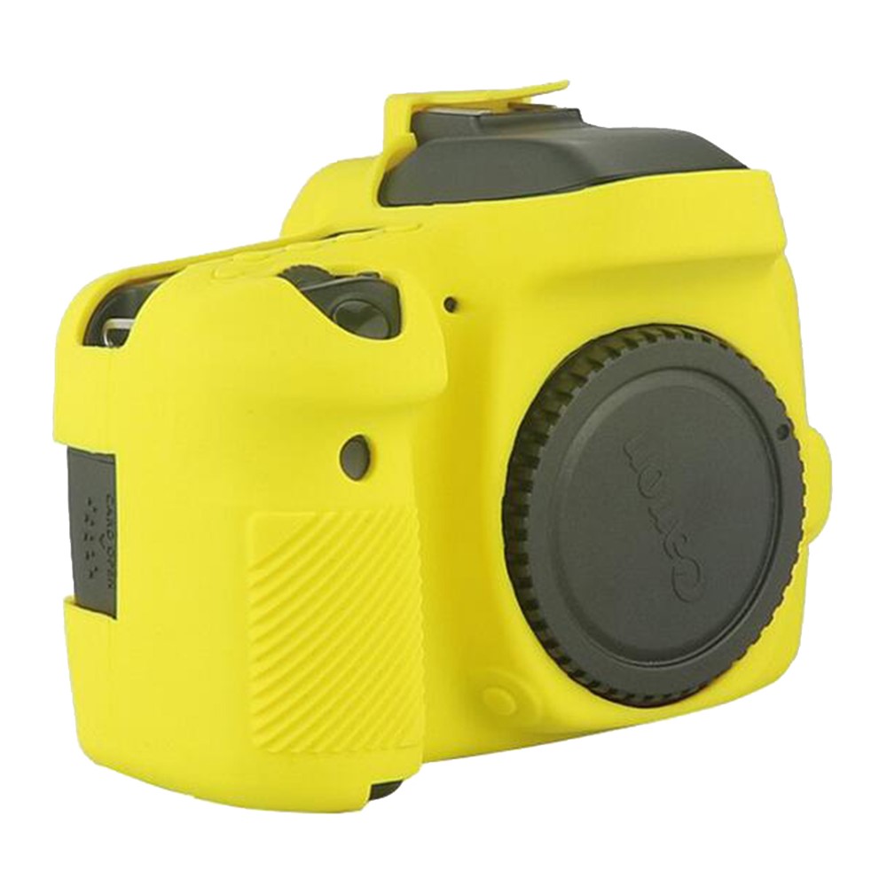 Soft Silicone Protective Cover Holder Case for Canon EOS 6D DSLR Camera - Yellow-2