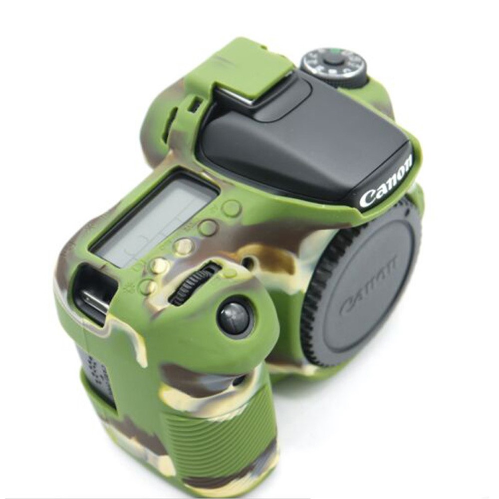 For Canon EOS 7D Silicone Protective Camera Body Case Cover - Camouflage-2