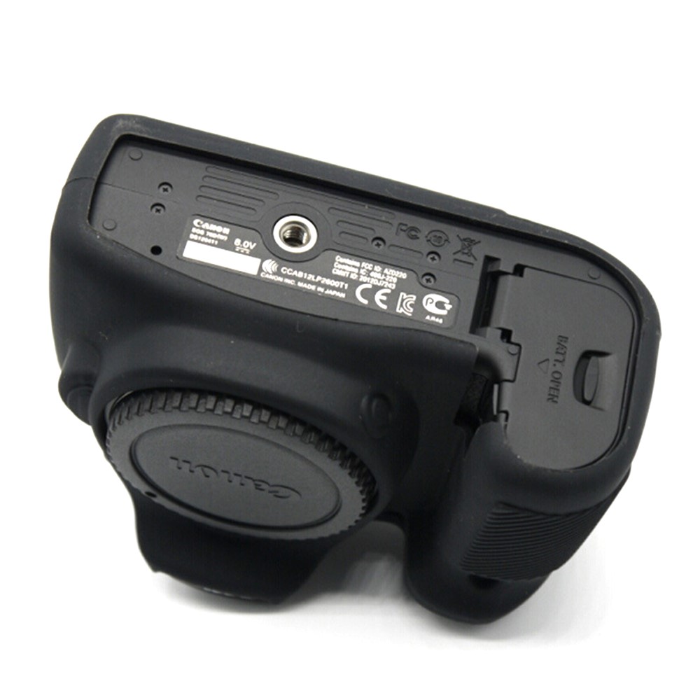 For Canon EOS 70D Silicone Protective Camera Body Case - Black-5