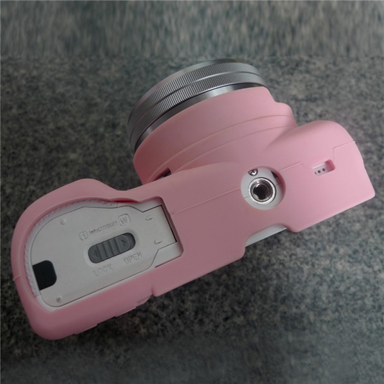 Silicone Case Soft Protective Skin Cover for Sony A5100 ILCE-5000 - Pink-2