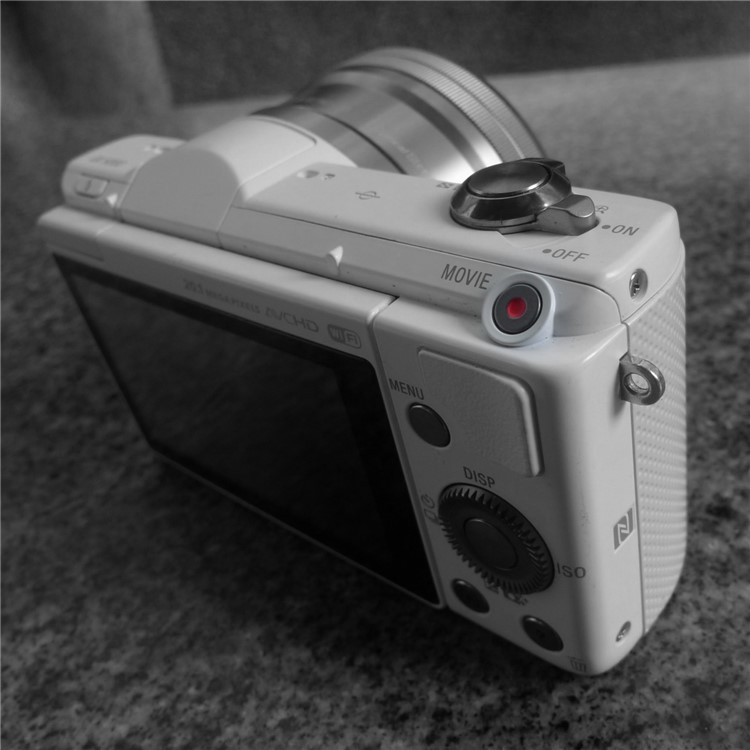 Soft Silicone Camera Protective Cover Shell for Sony A5100 ILCE-5000 - White-2