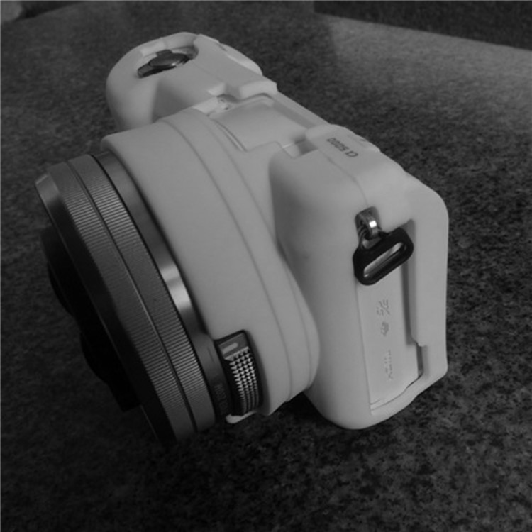 Soft Silicone Camera Protective Cover Shell for Sony A5100 ILCE-5000 - White-6