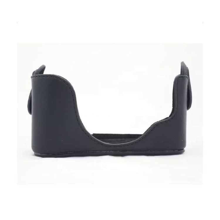 PU Leather Camera Protective Case Bag + Strap for Fuji X10/X20 Digital Camera - Black-3