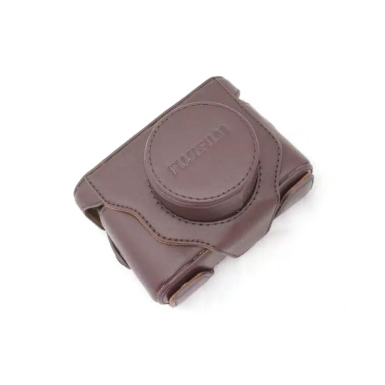 

PU Leather Camera Protective Cover Shell + Strap for Fuji X10/X20 Digital Camera - Coffee