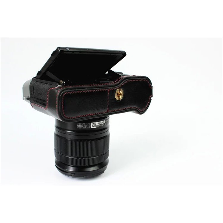 Protective Leather Camera Case Bag with Hollow Pad for Fujifilm XT10 / X-T10 - Black-2