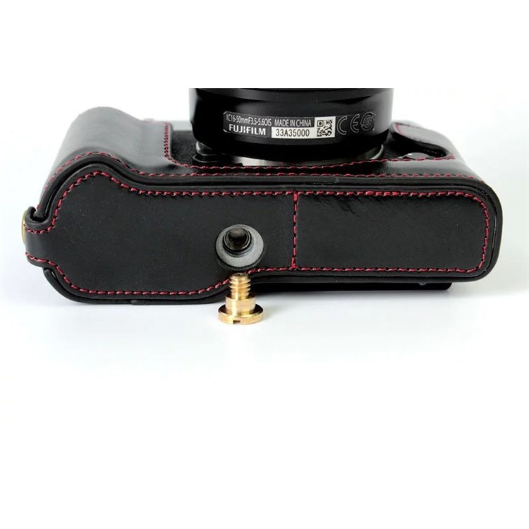 Protective Leather Camera Case Bag with Hollow Pad for Fujifilm XT10 / X-T10 - Black-4