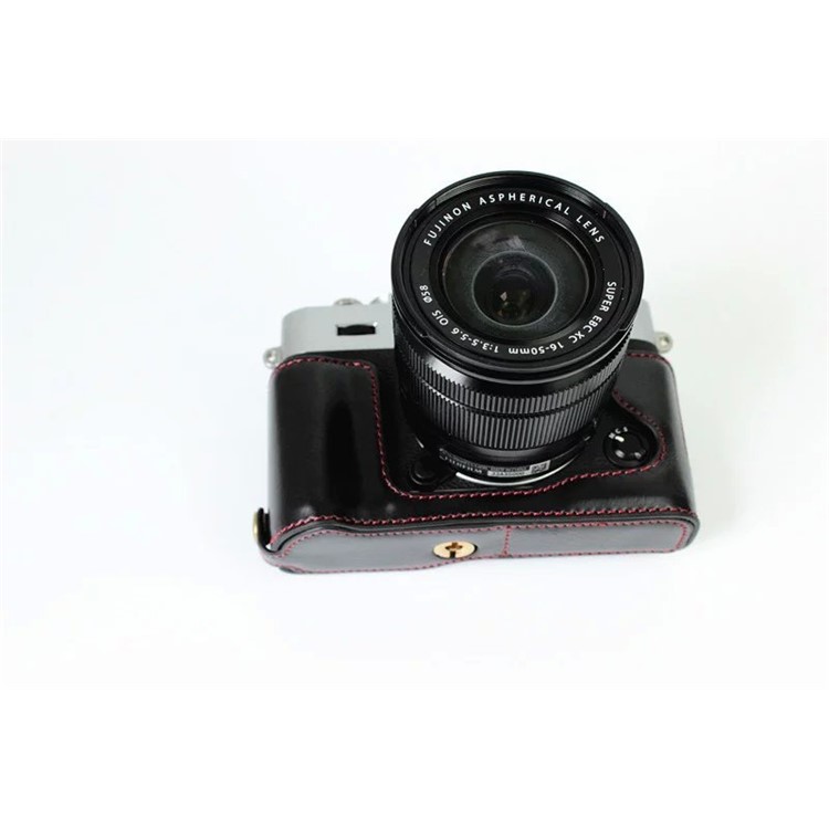 Protective Leather Camera Case Bag with Hollow Pad for Fujifilm XT10 / X-T10 - Black-5