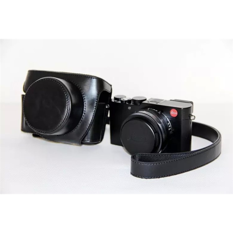 PU Leather Protective Camera Case + Strap for Leica D-LUX (Typ 109) Digital Camera - Black-5