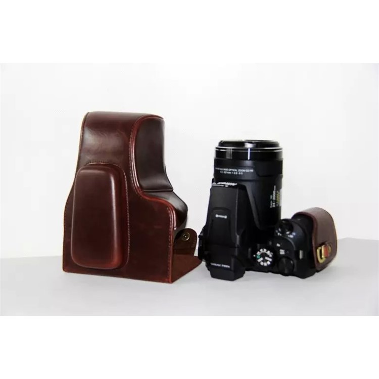 PU Leather Camera Protector Cover for Nikon Coolpix P900S - Coffee-4