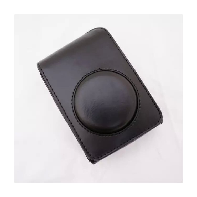Protective Leather Camera Case with Shoulder Strap for Fujifilm XF1/XQ2/XQ1 - Black-6