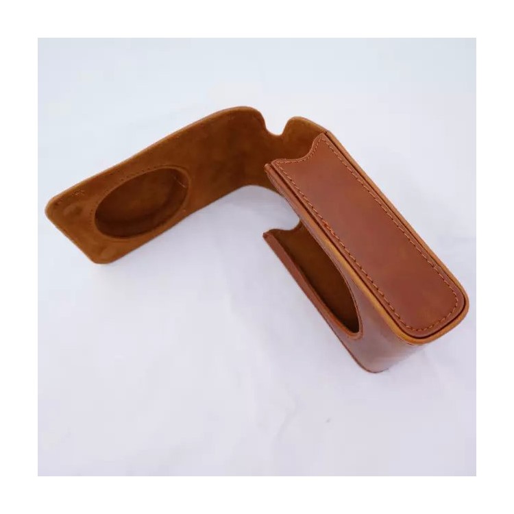Protective PU Leather Camera Case with Shoulder Strap for Fujifilm XF1/XQ2/XQ1 - Brown-4