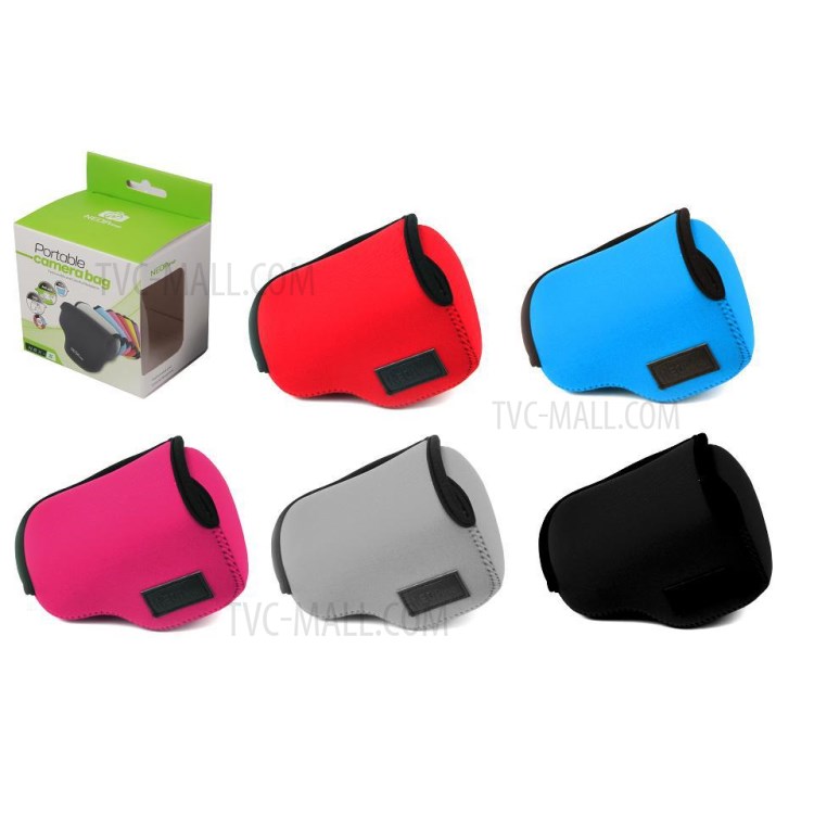 NEOPINE Neoprene Waterproof Camera Case for Sony NEX5T/5R/3N/A5000/A5100 with 16-50mm Lens - Black-6